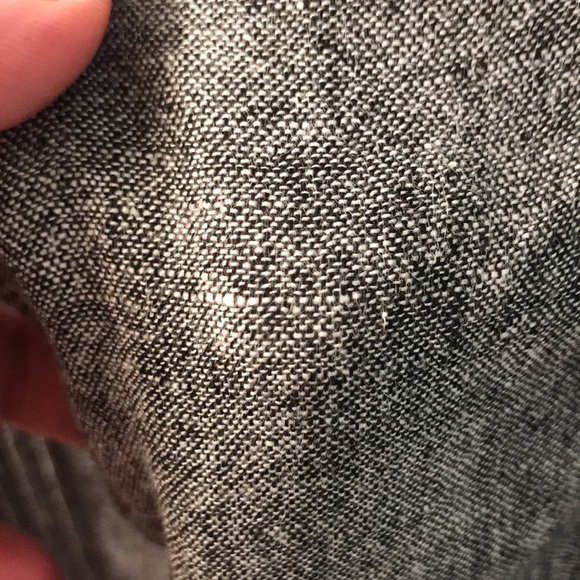 Gray Marled Linen Blend Haggar Clothing Button Down Size XL - Picture 4 of 7